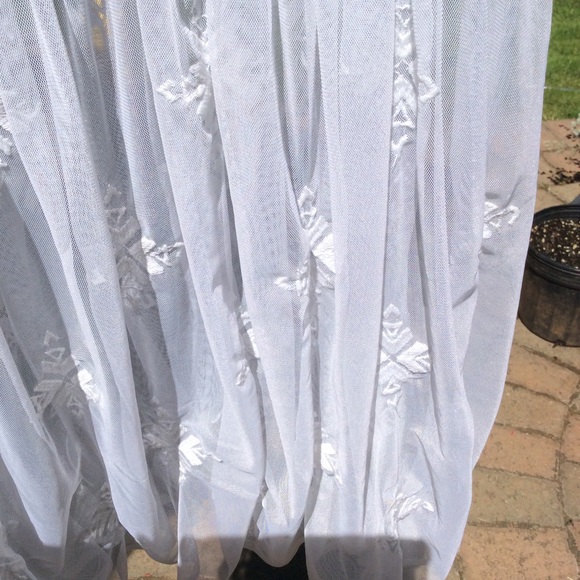 Free People white sheer dress /tunic  37” length - Picture 4 of 5